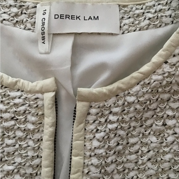 💕Host Pick💕 Derek Lam Tweed Jacket with Contrasting Lamb Leather Sleeves - Picture 7 of 10